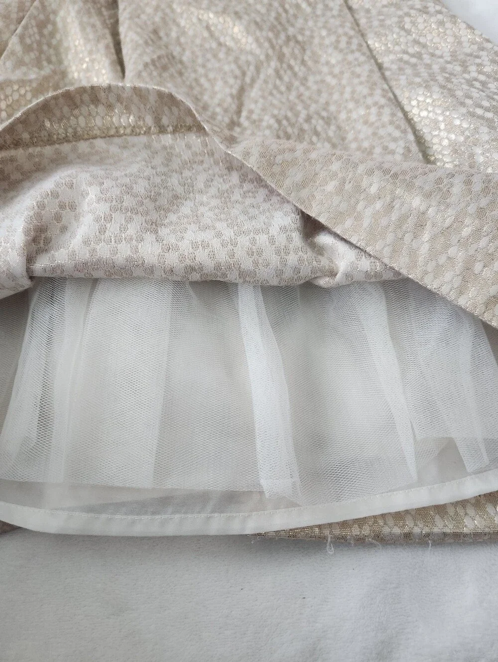 Gymboree Metallic Gold Brocade Party Dress